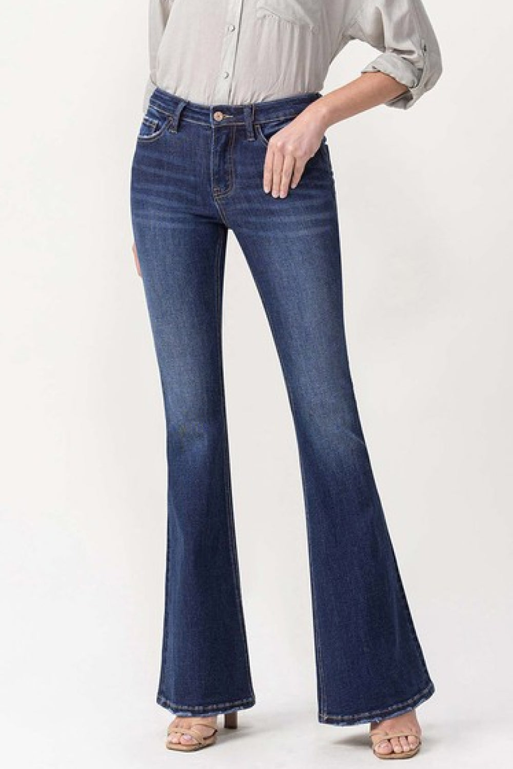 lovervet full size joanna midrise flare jeans