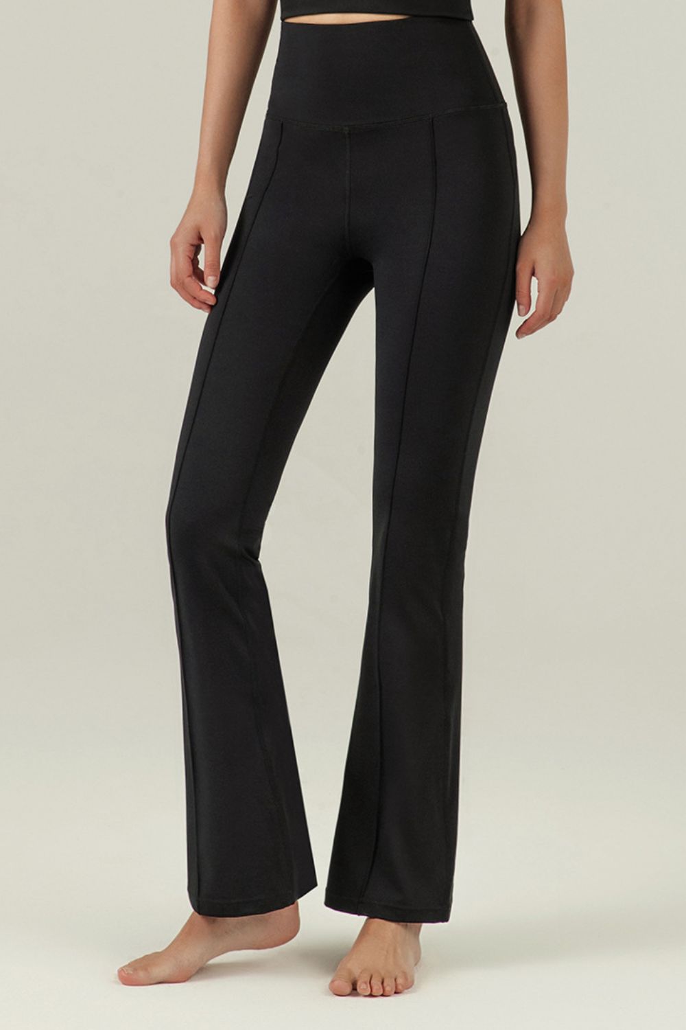 center seam sports flare pants