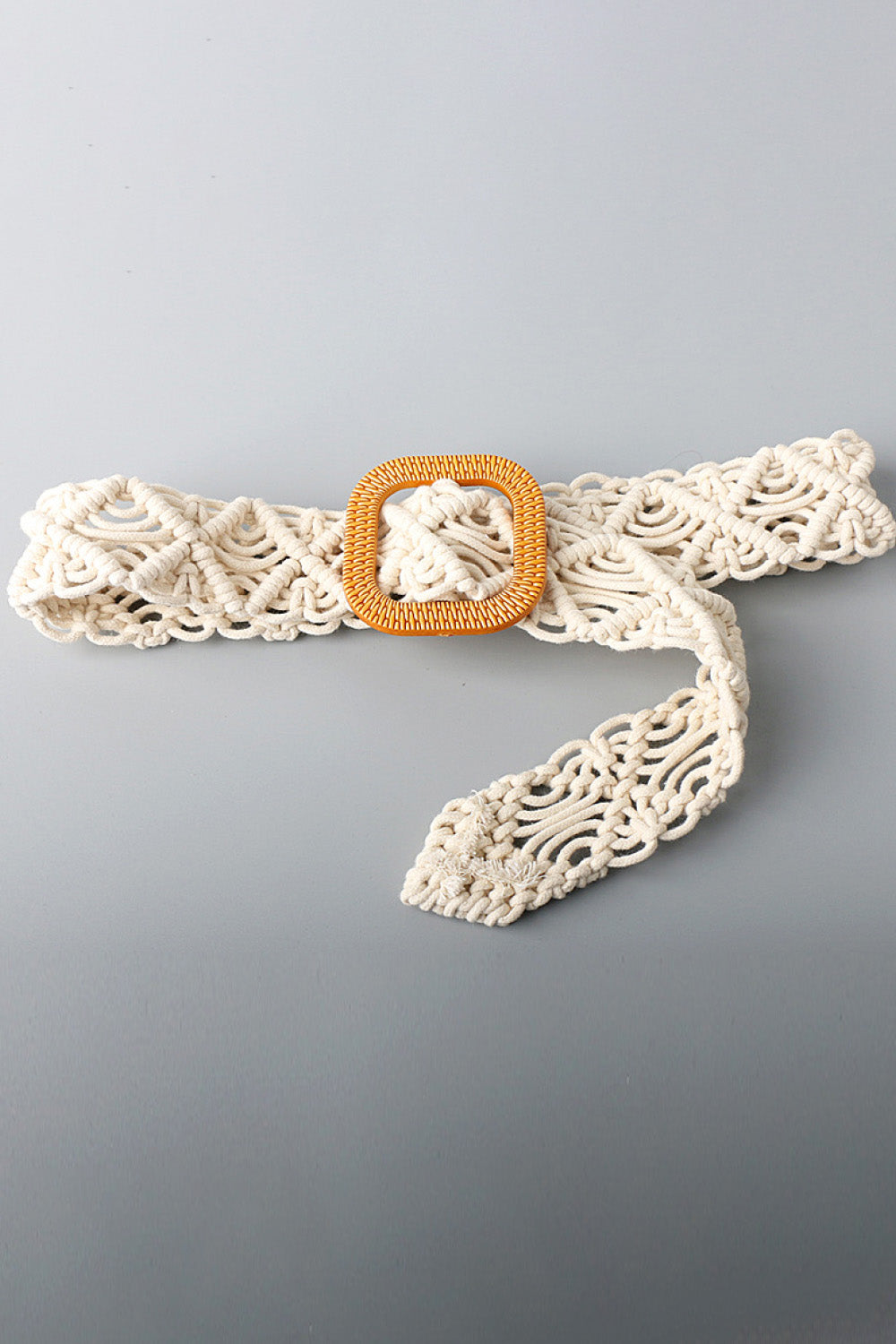 wide braid belt with resin buckle