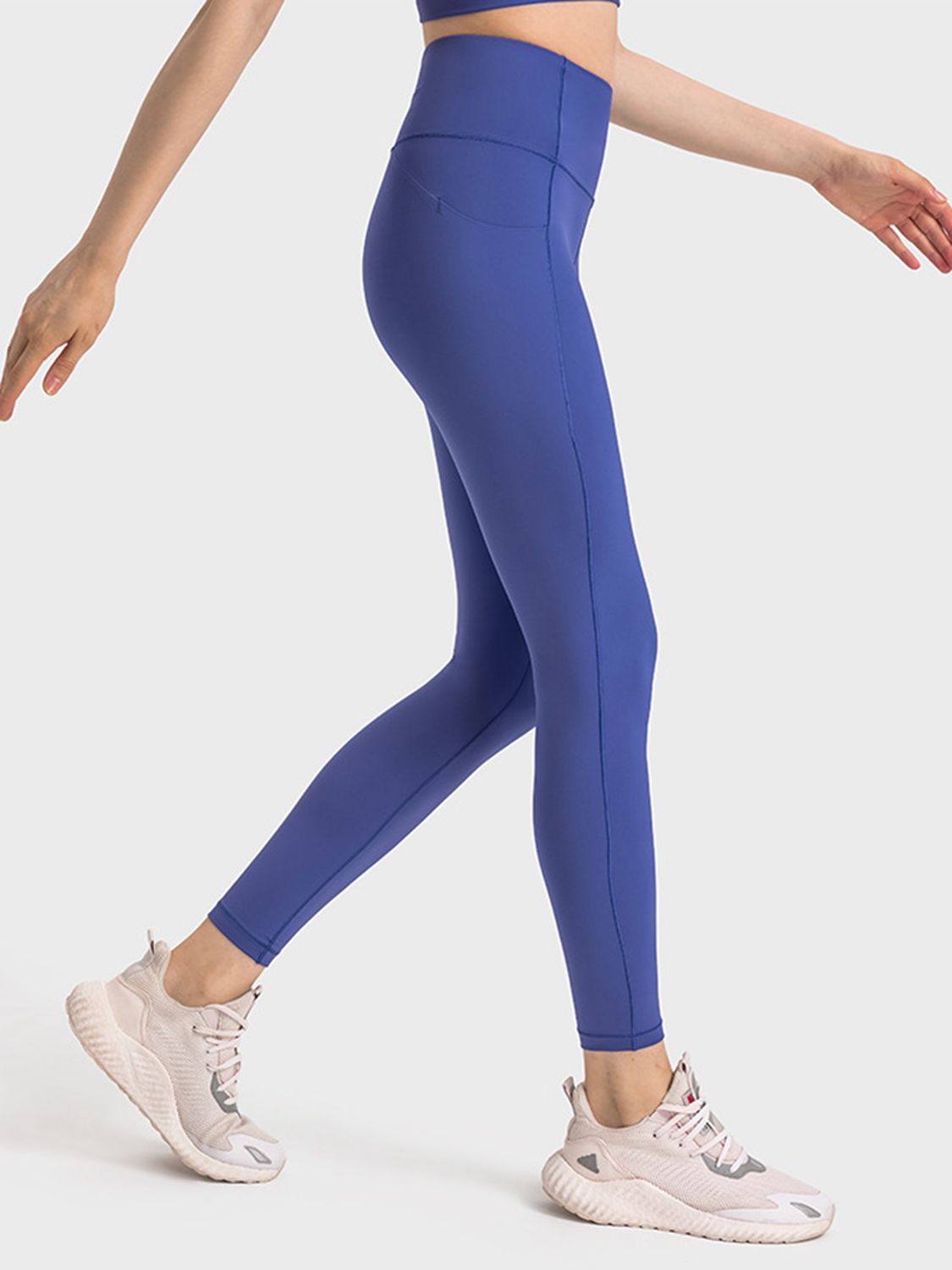 wide waistband slim fit long sports leggings