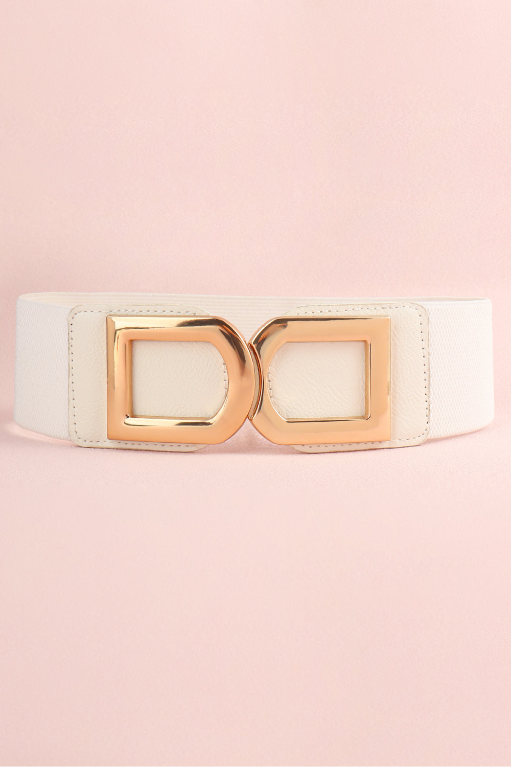 double d buckle pu belt