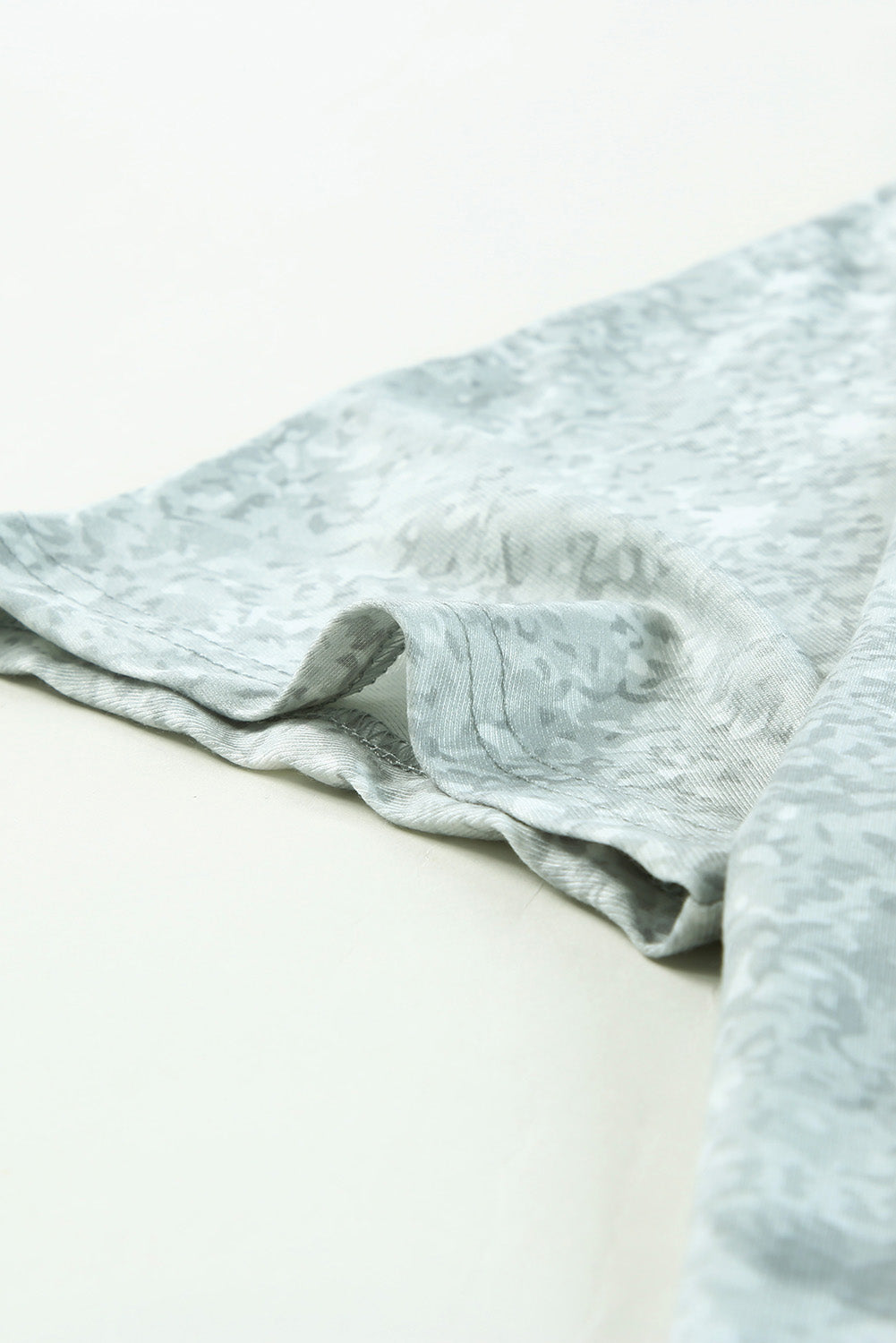 leopard asymmetrical neck cold-shoulder blouse