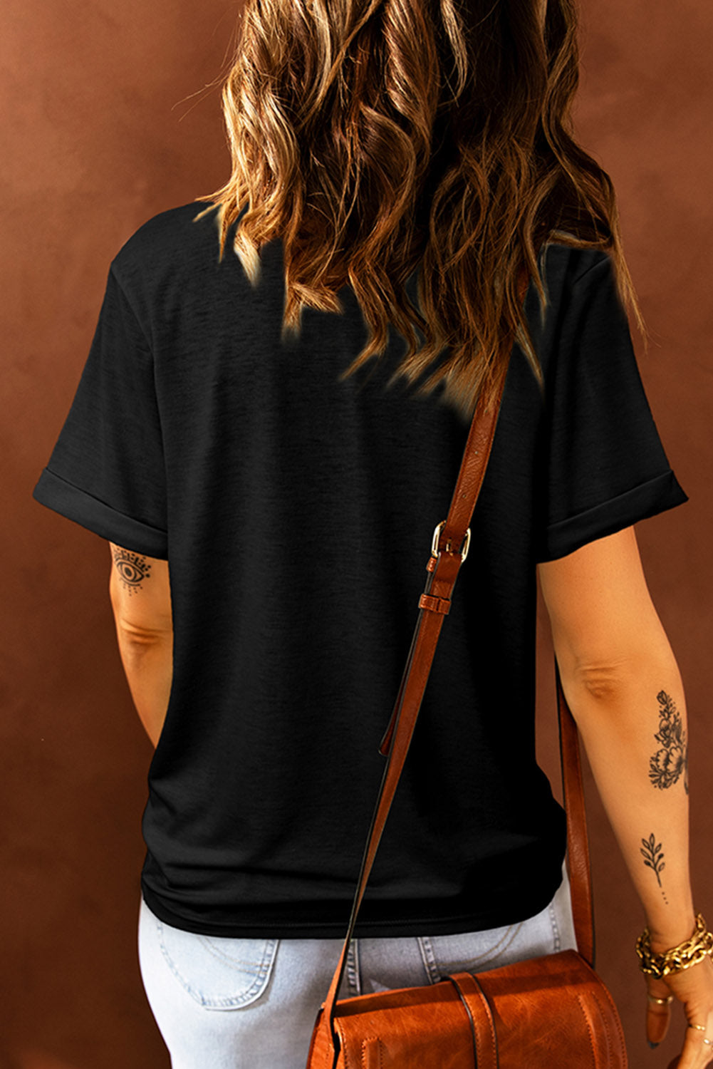 be kind us flag graphic round neck tee