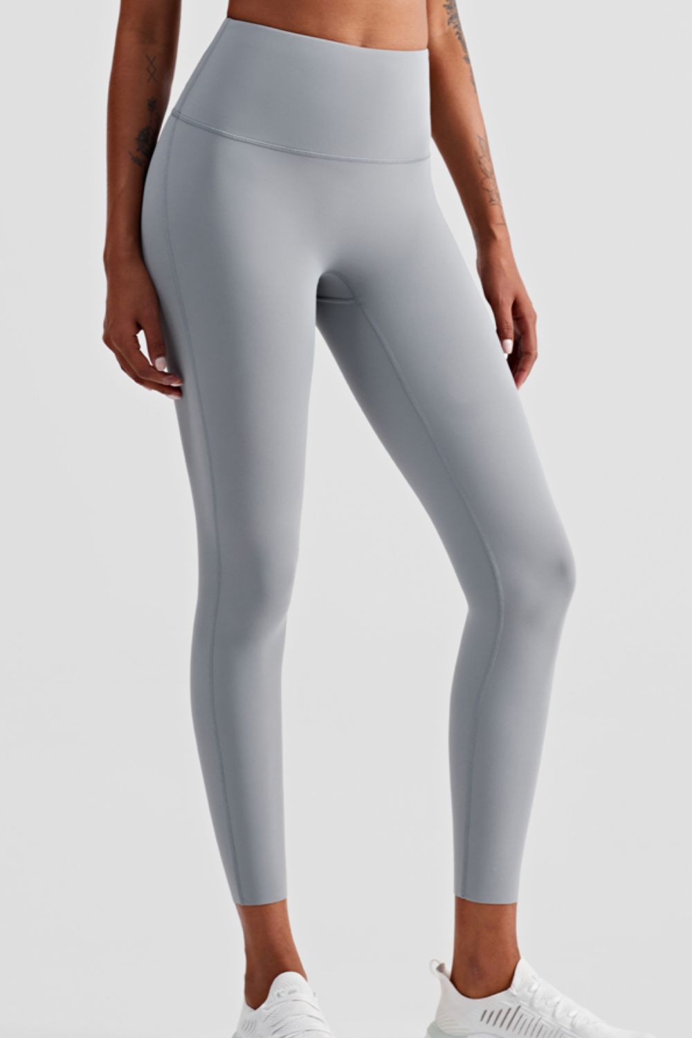 high waist seamless ankle-length yoga leggings