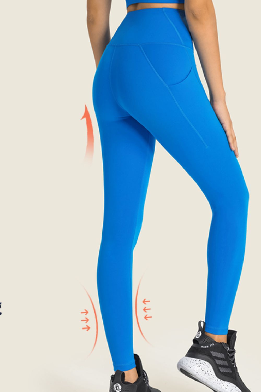 high-rise wide waistband pocket yoga leggings