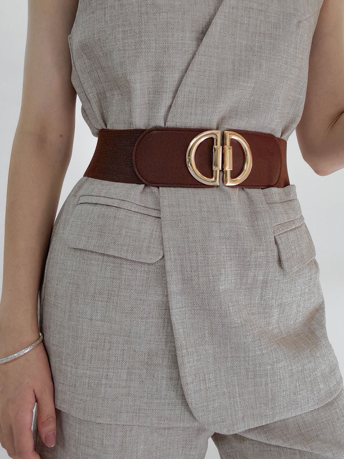 d buckle elastic belt