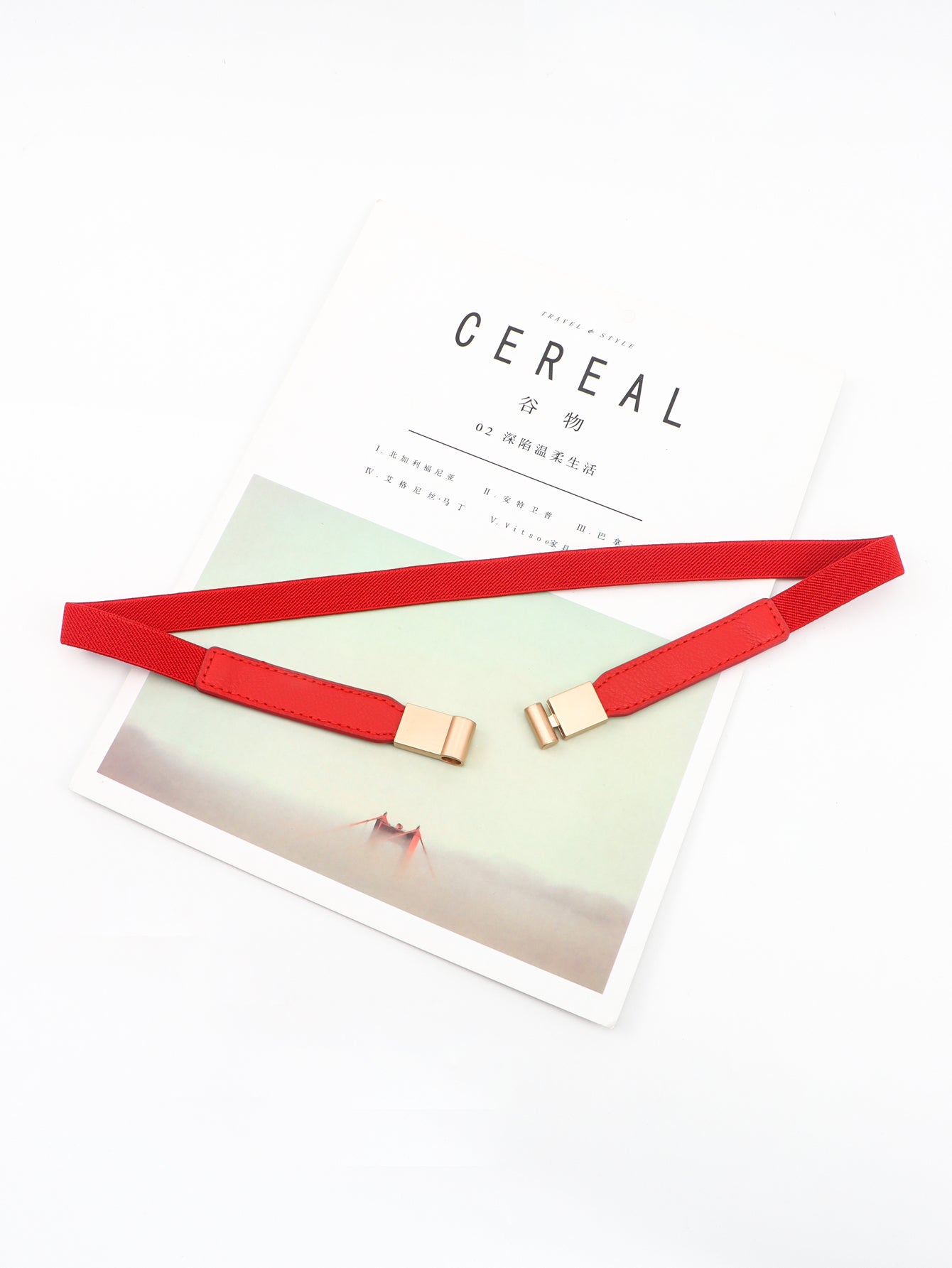 pu elastic skinny belt