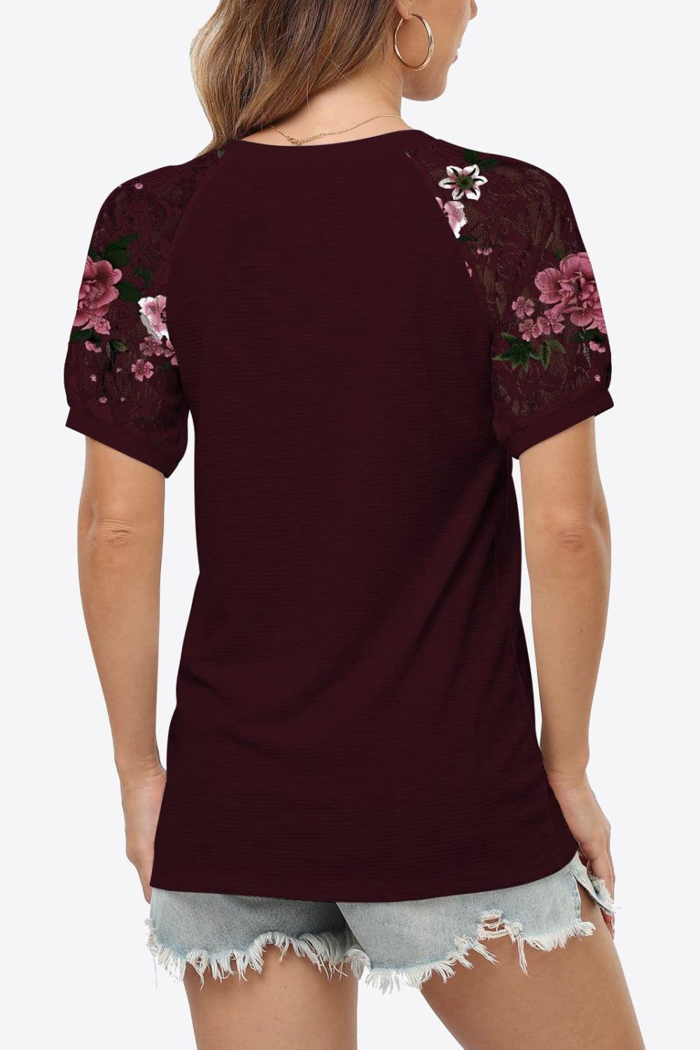 short sleeve v-neck tee