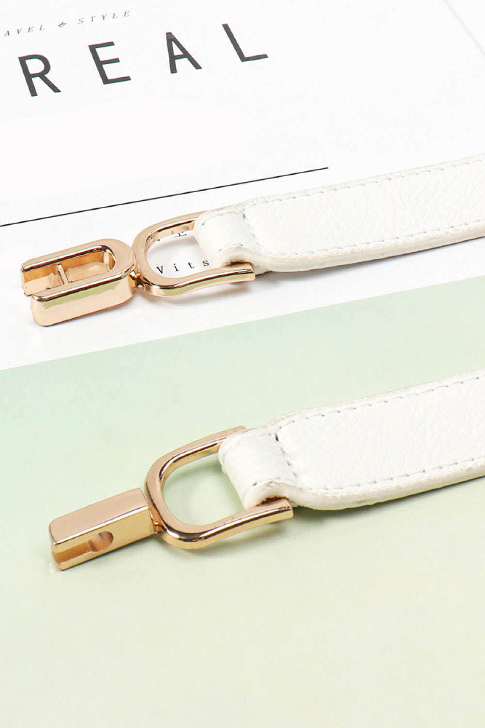 alloy buckle elastic belt