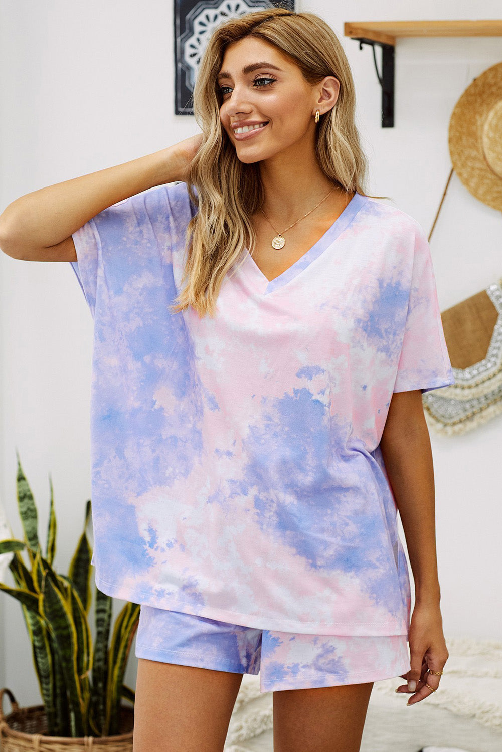 twist tie dye lounge set