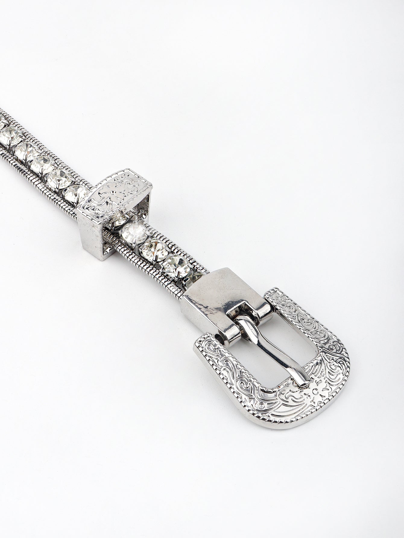 rhinestone metal belt