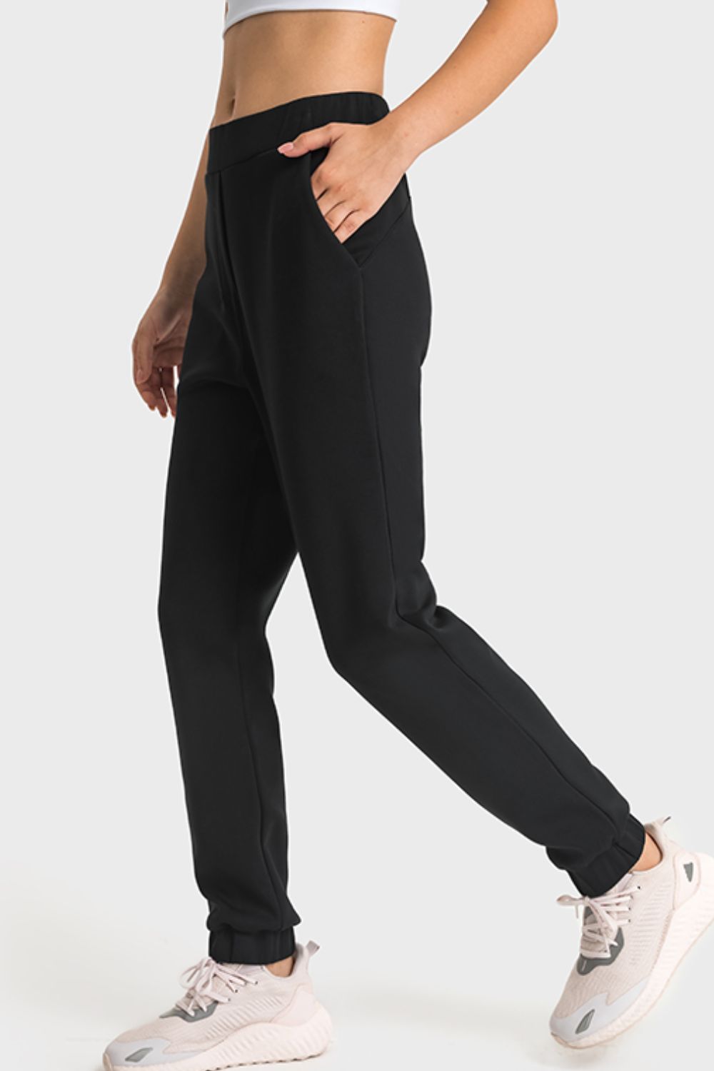 pull-on joggers with side pockets