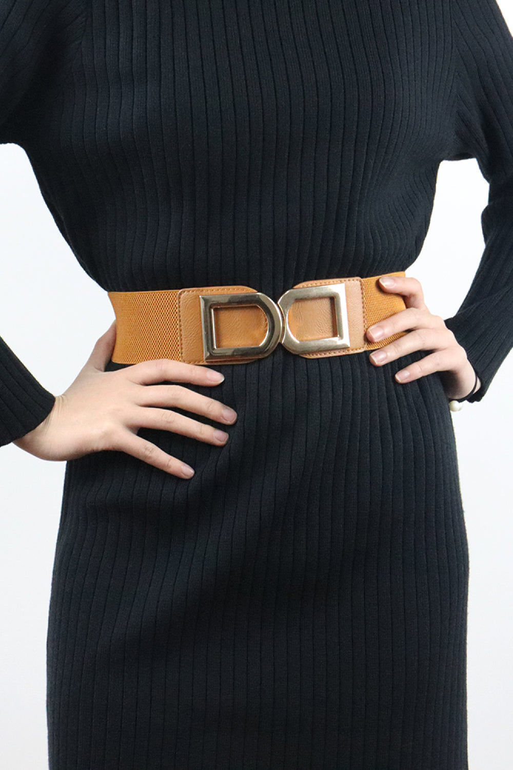 double d buckle pu belt