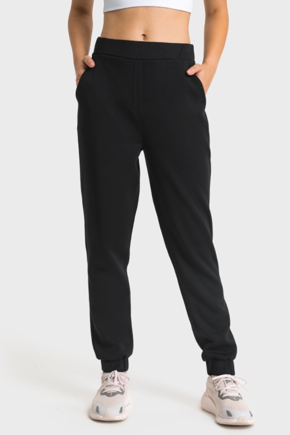 pull-on joggers with side pockets