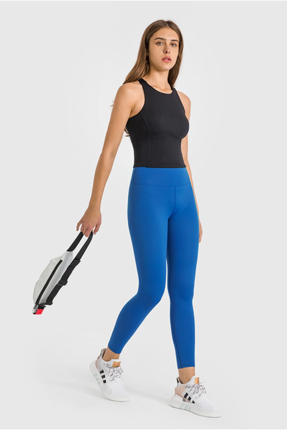 high waist ankle-length yoga leggings