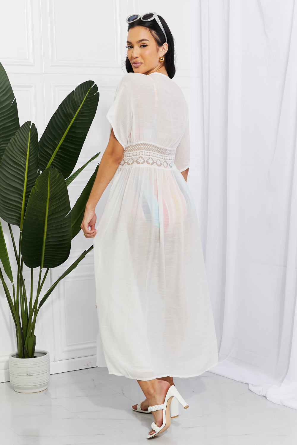 marina west swim sun goddess tied maxi cover-up
