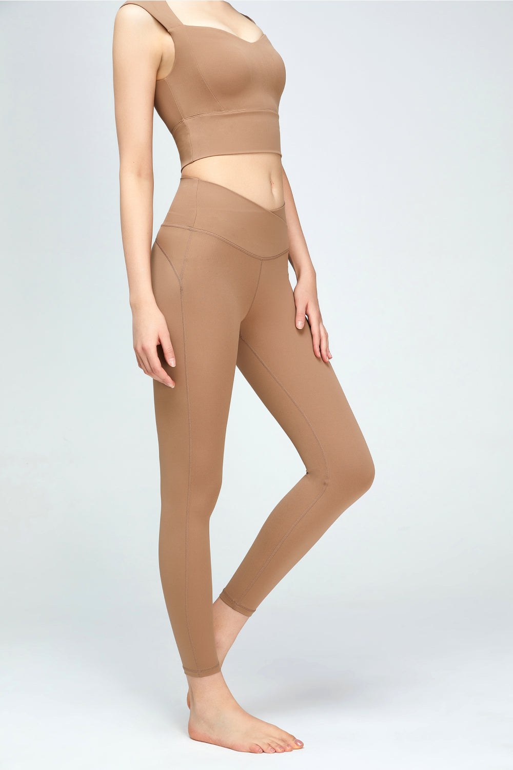 v-waist sports leggings