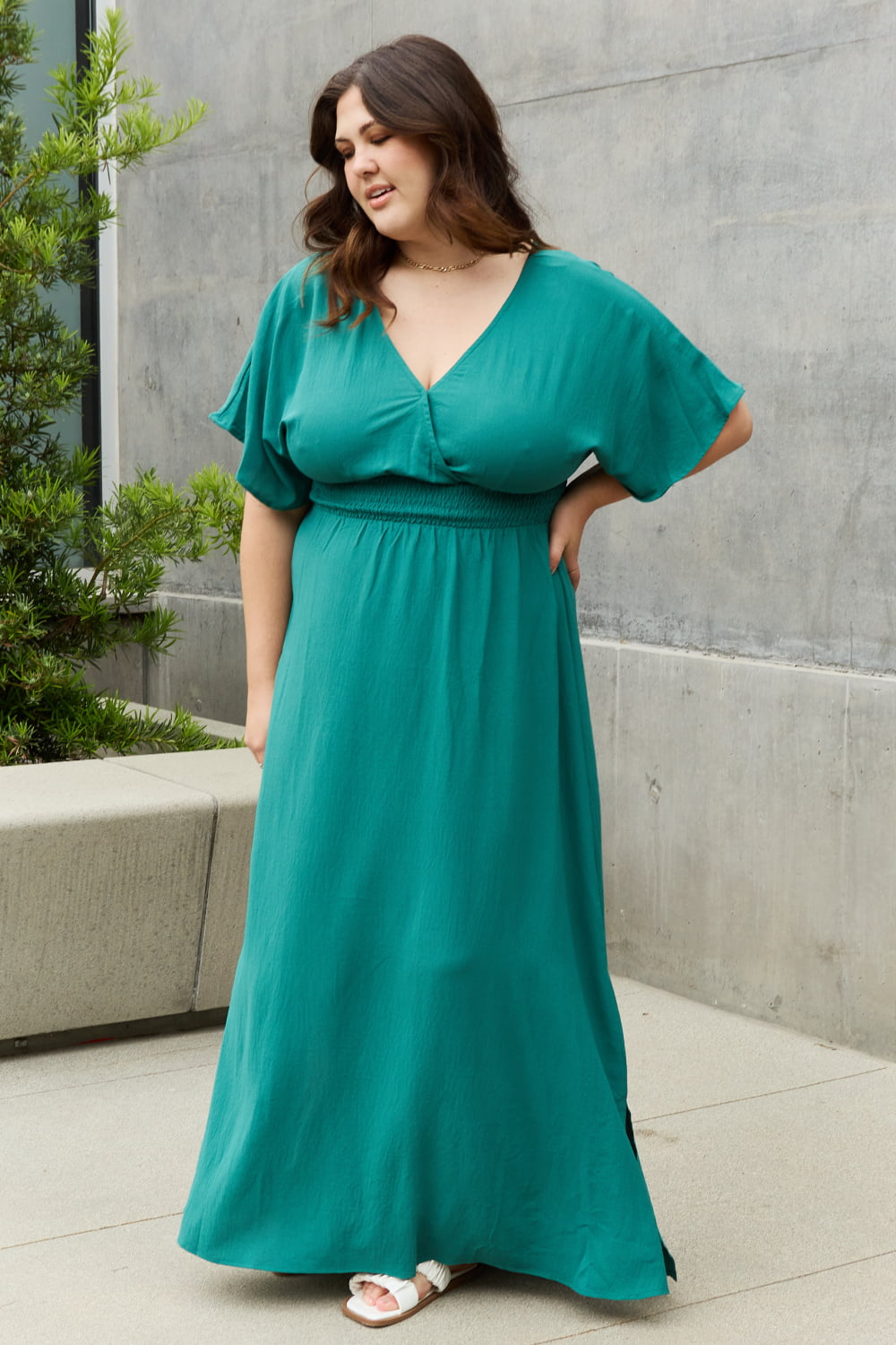 oddi full size woven wrap maxi dress