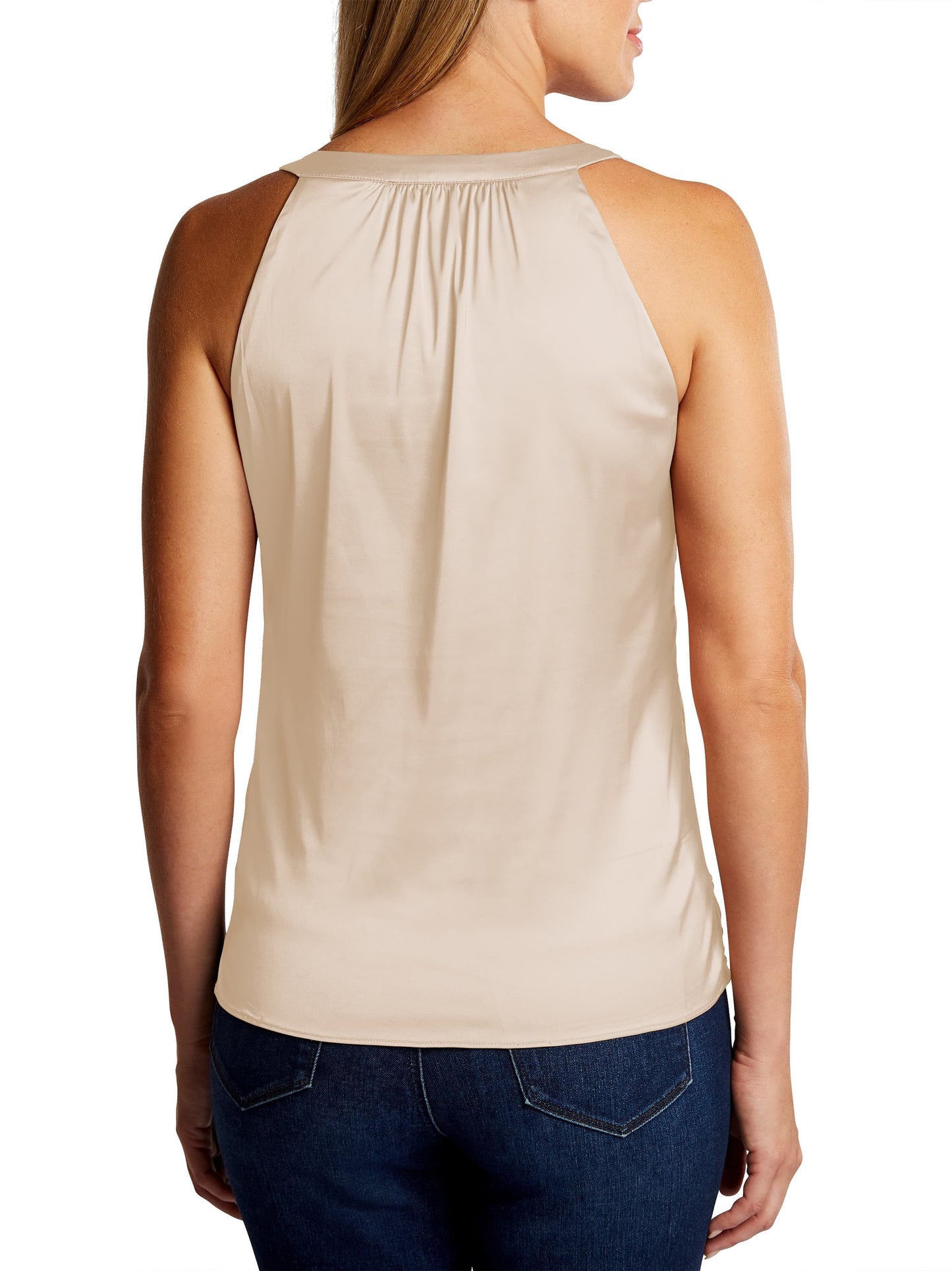 v-neck ruched detail tank