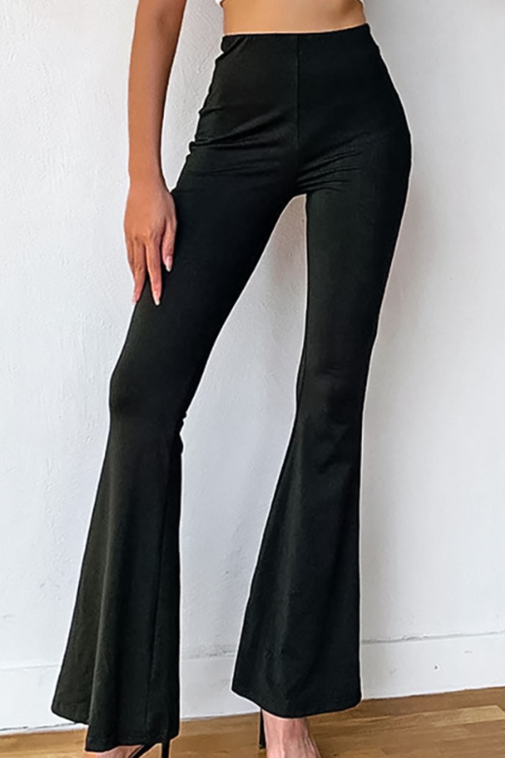 high rise flared pants