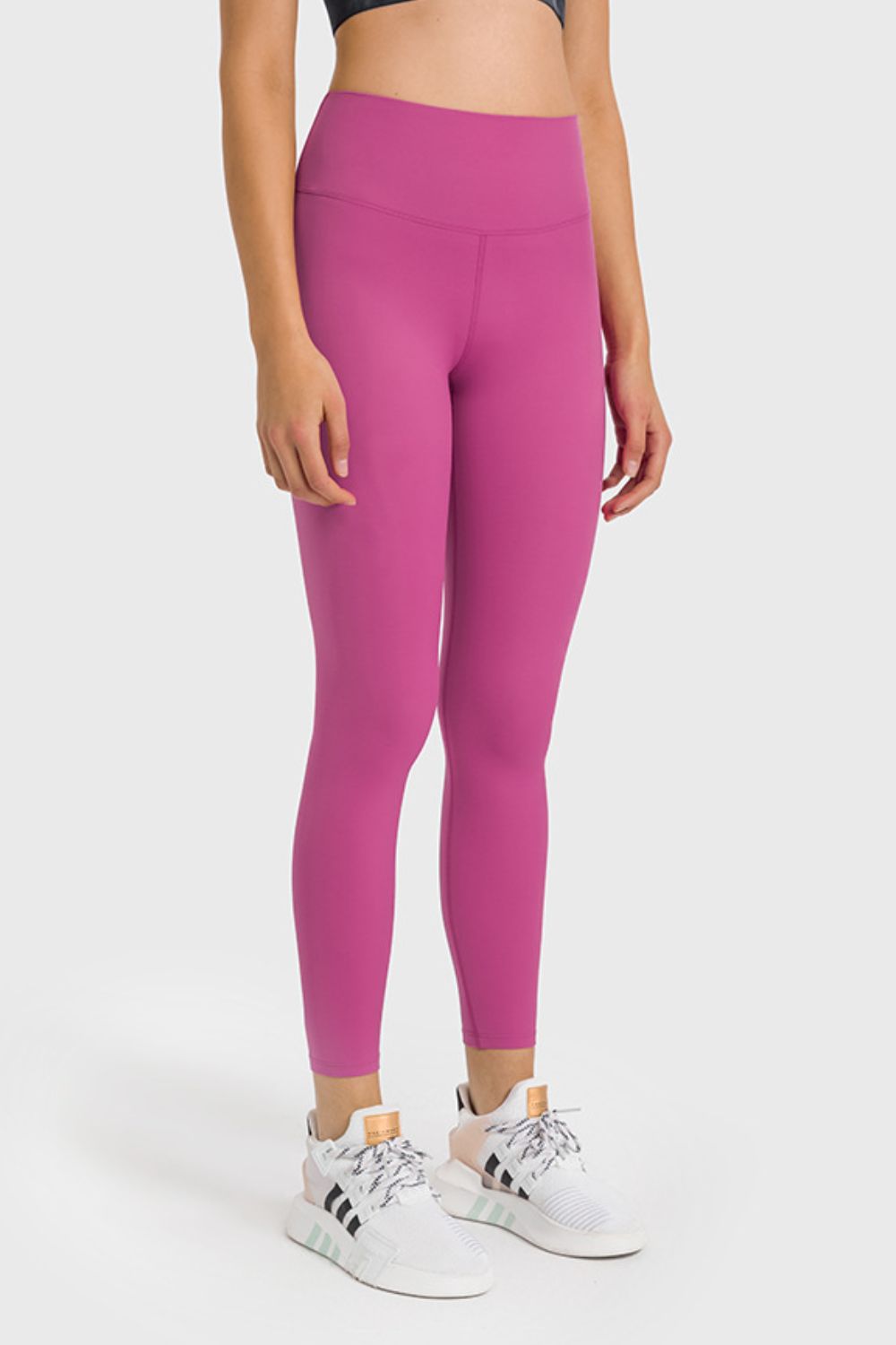 high waist ankle-length yoga leggings