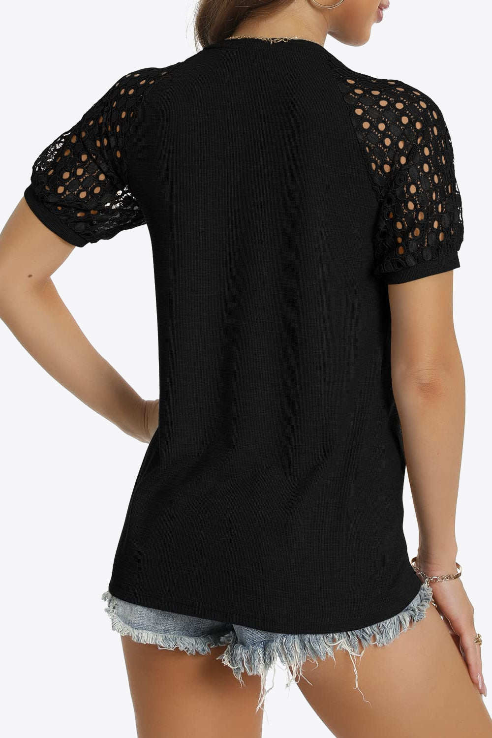 short sleeve v-neck tee