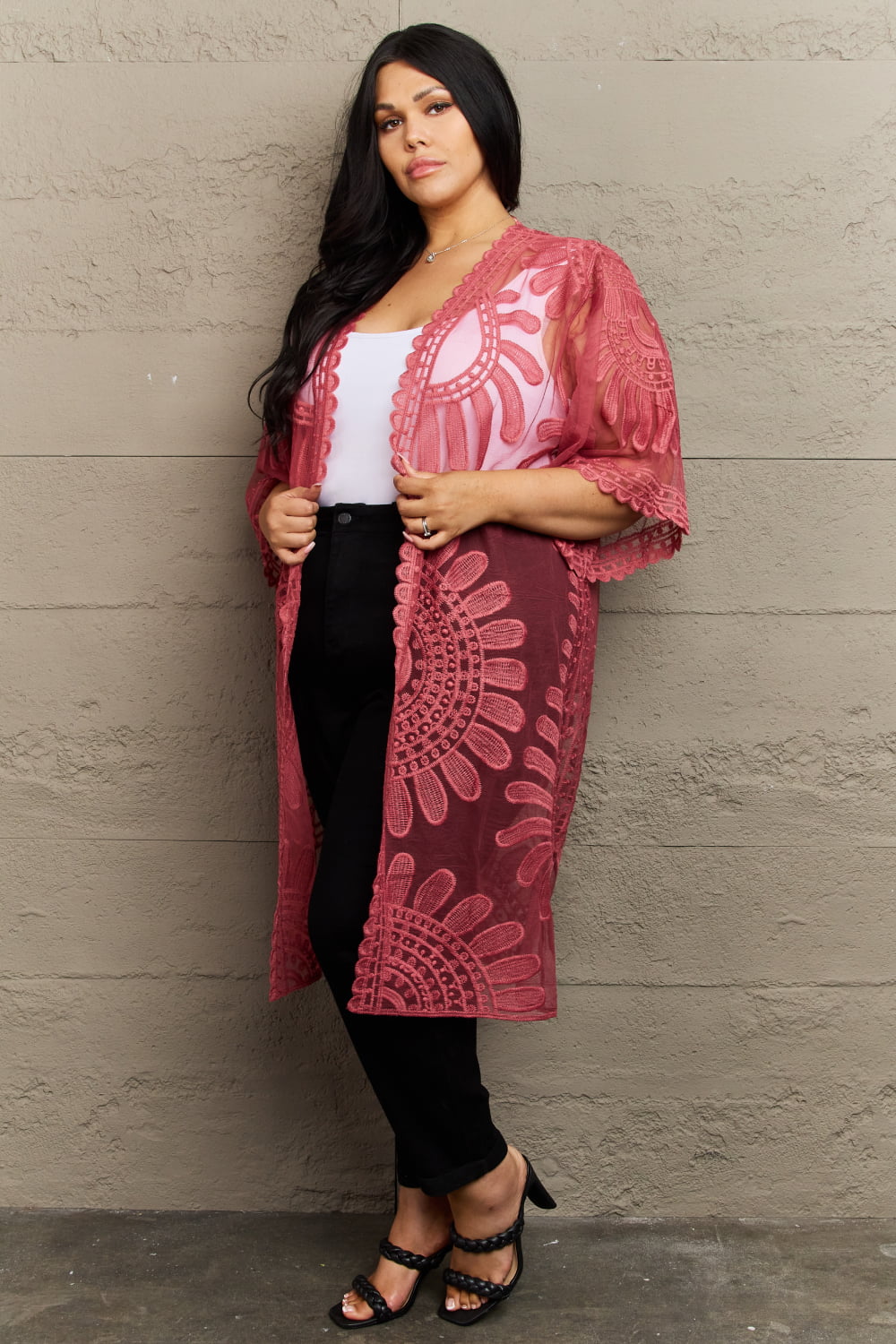 justin taylor legacy lace duster kimono