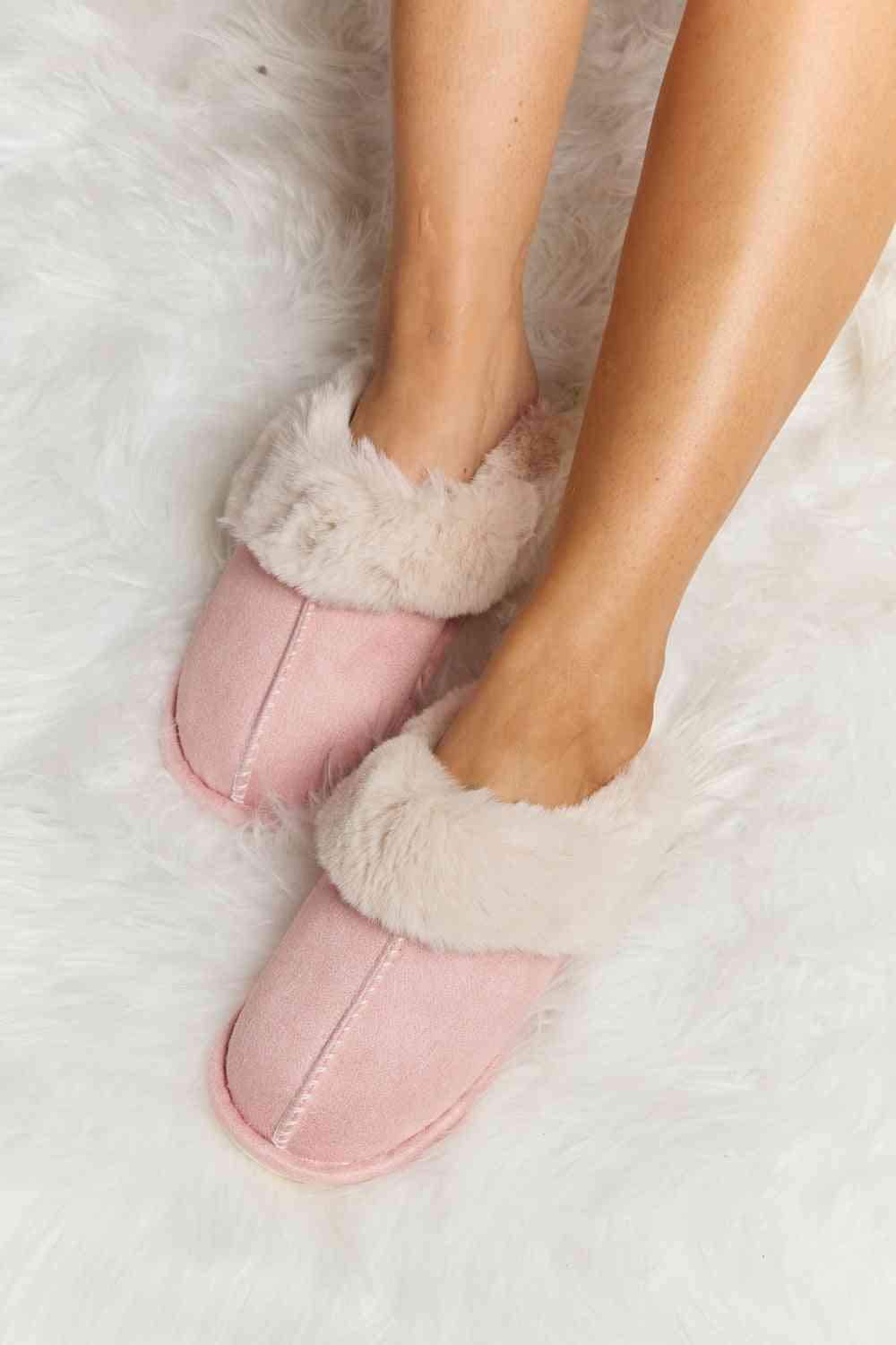 melody fluffy indoor slippers