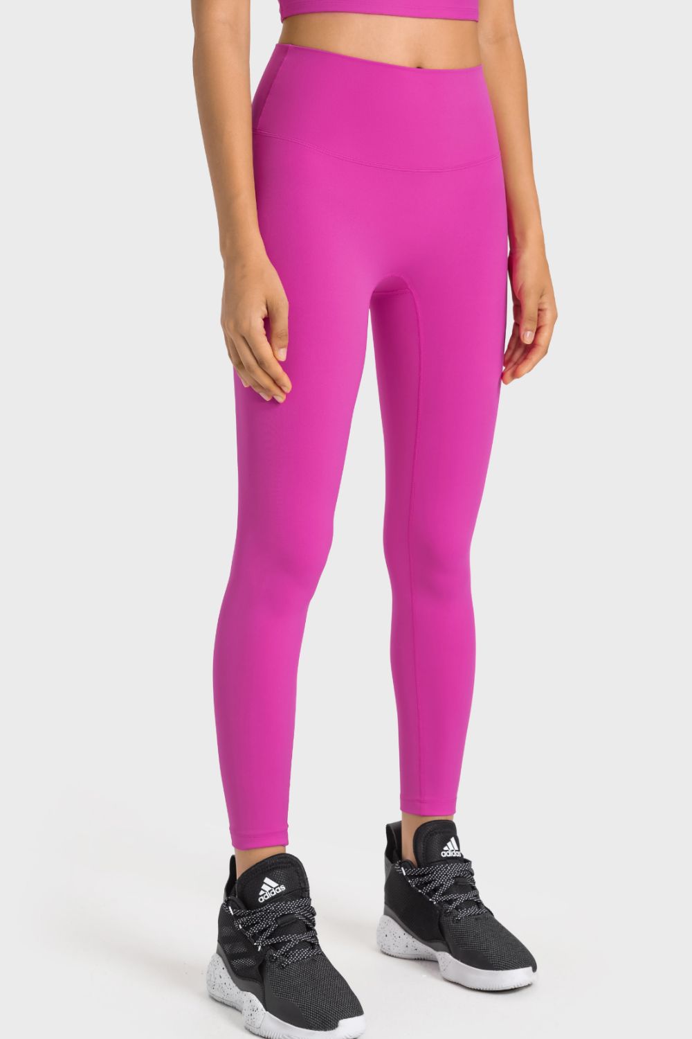 high-rise wide waistband yoga leggings