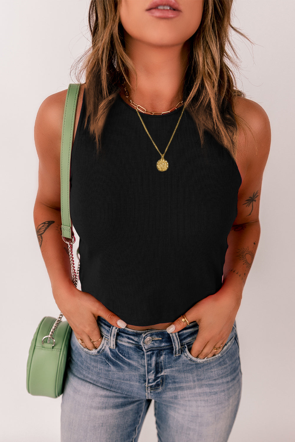 round neck tank top