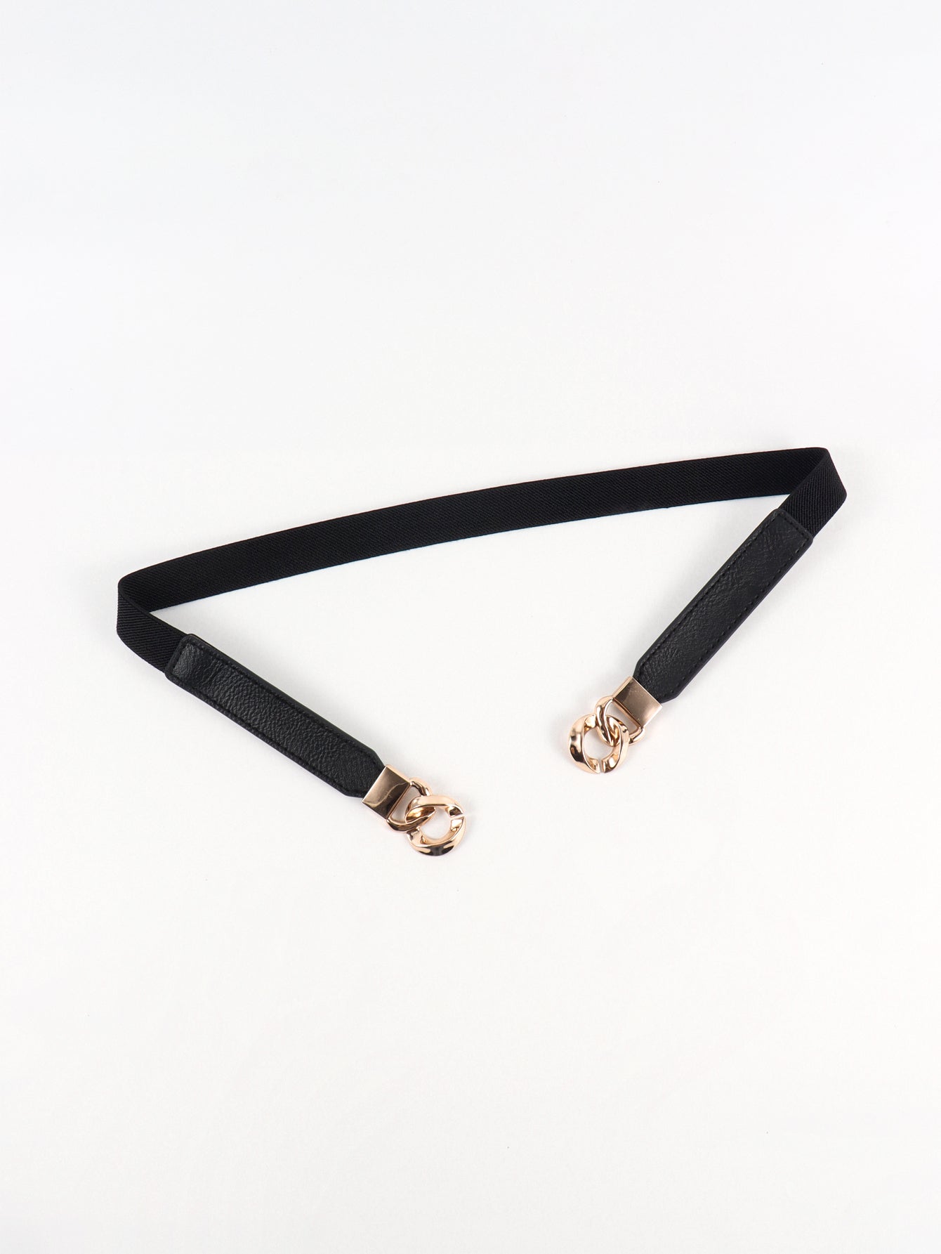 zinc alloy buckle elastic pu belt