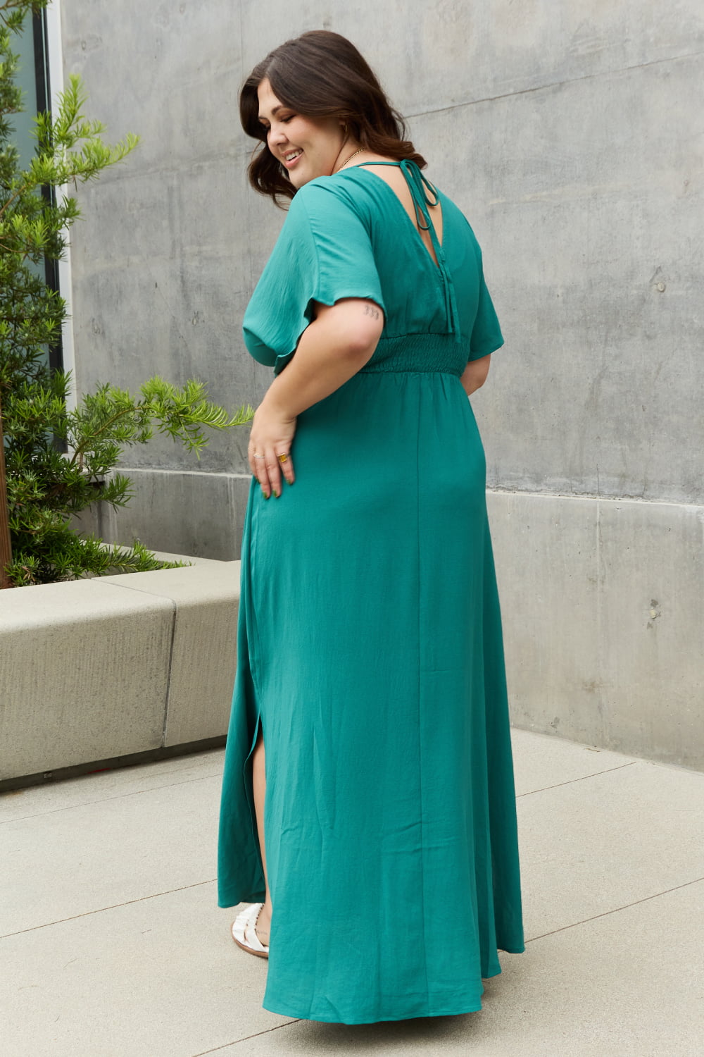oddi full size woven wrap maxi dress