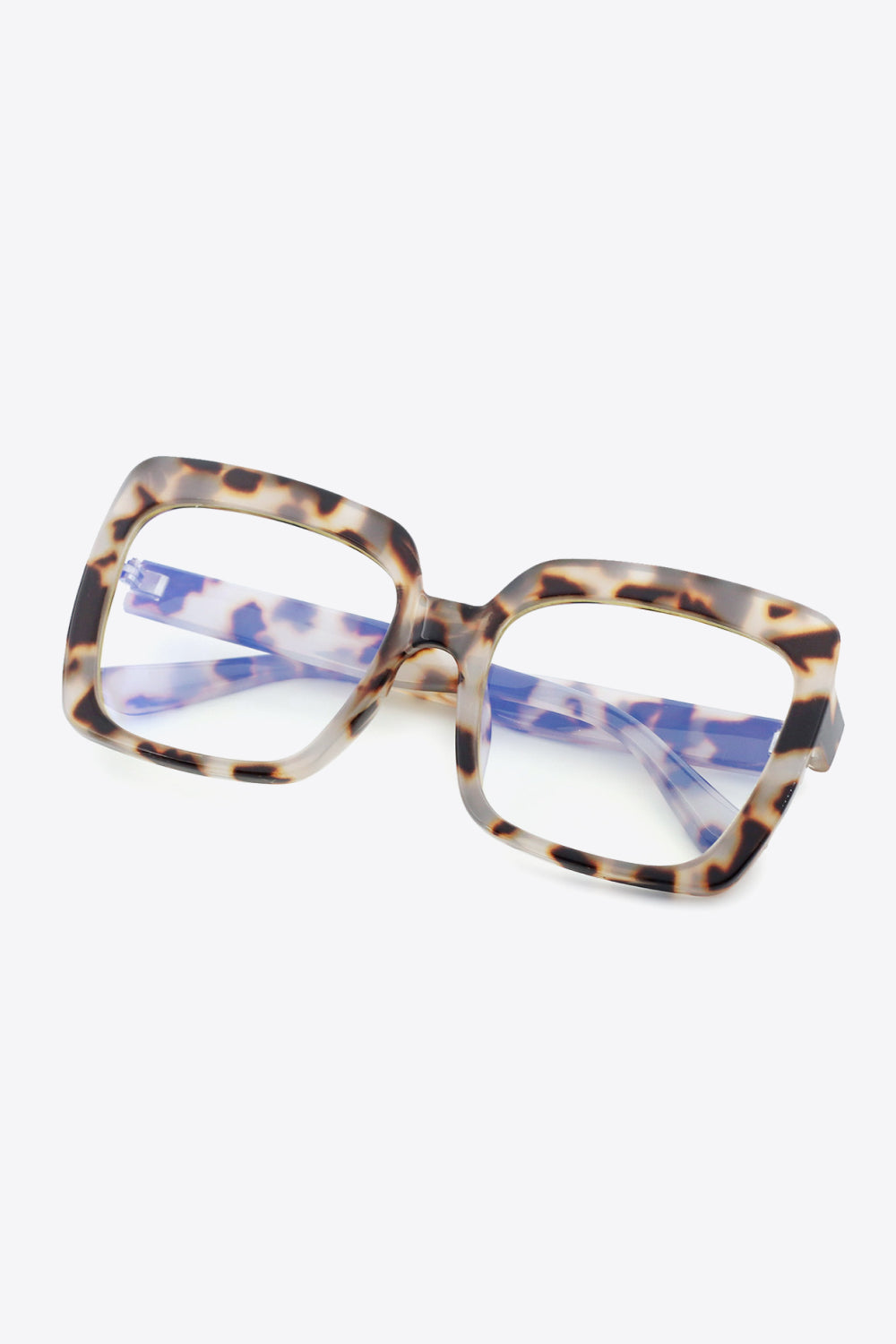 tortoiseshell full rim square sunglasses