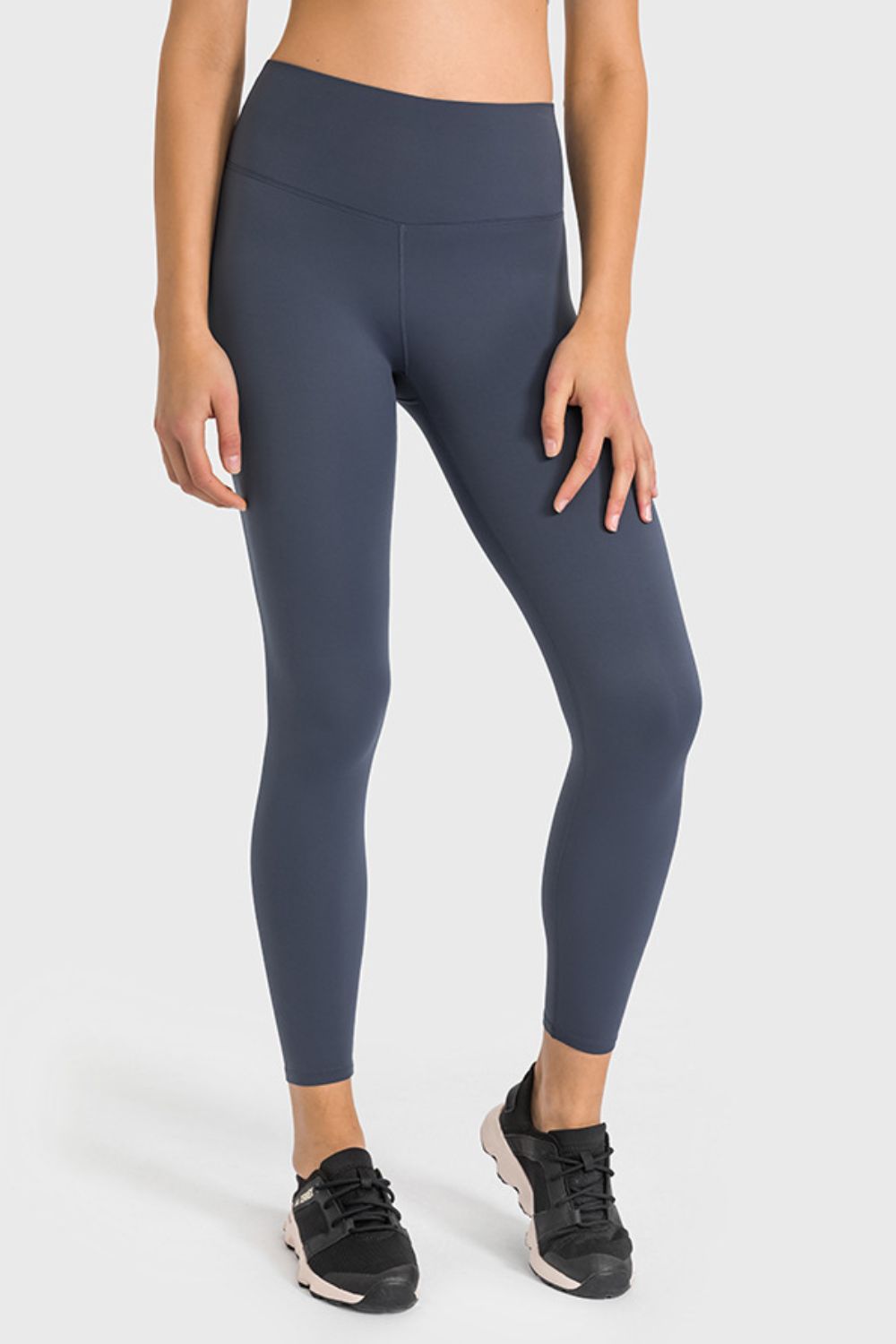 high waist ankle-length yoga leggings