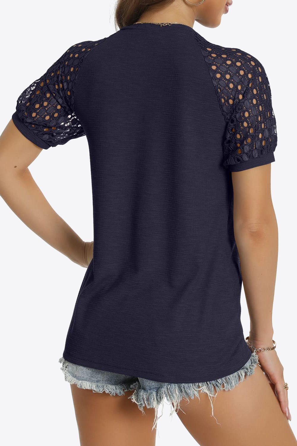 short sleeve v-neck tee