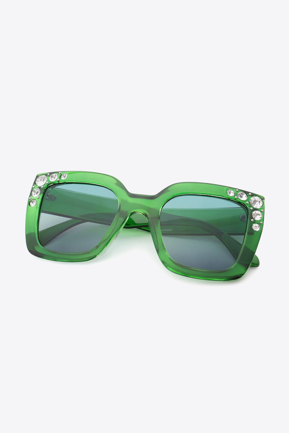 inlaid rhinestone polycarbonate sunglasses