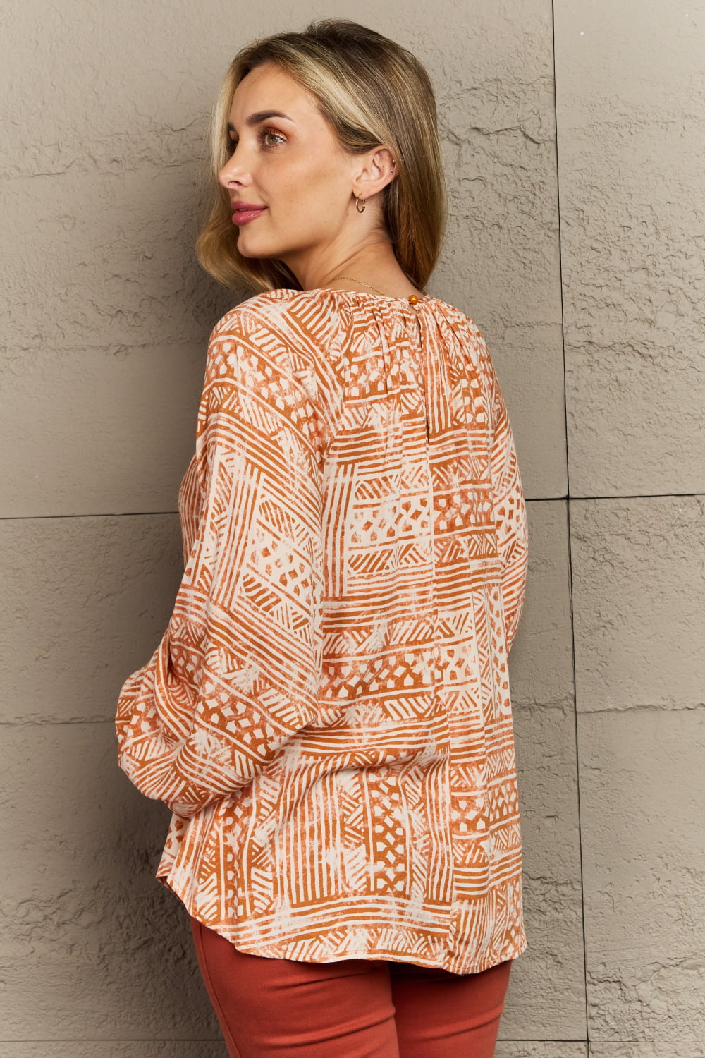 heyson just for you full size aztec tunic top