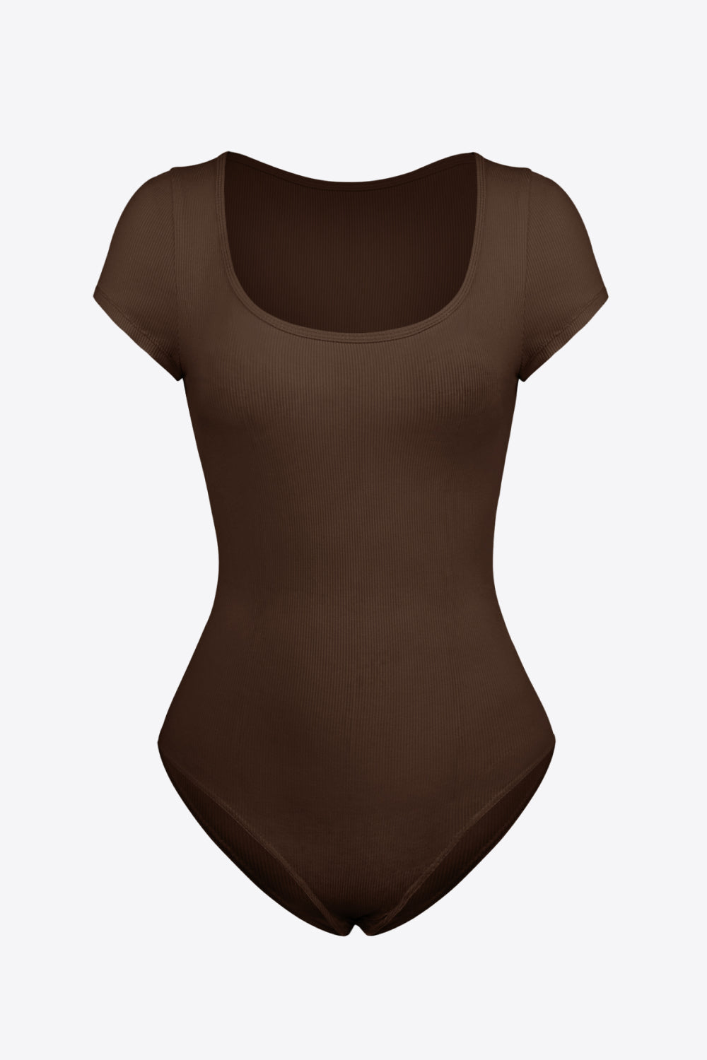 scoop neck short sleeve bodysuit