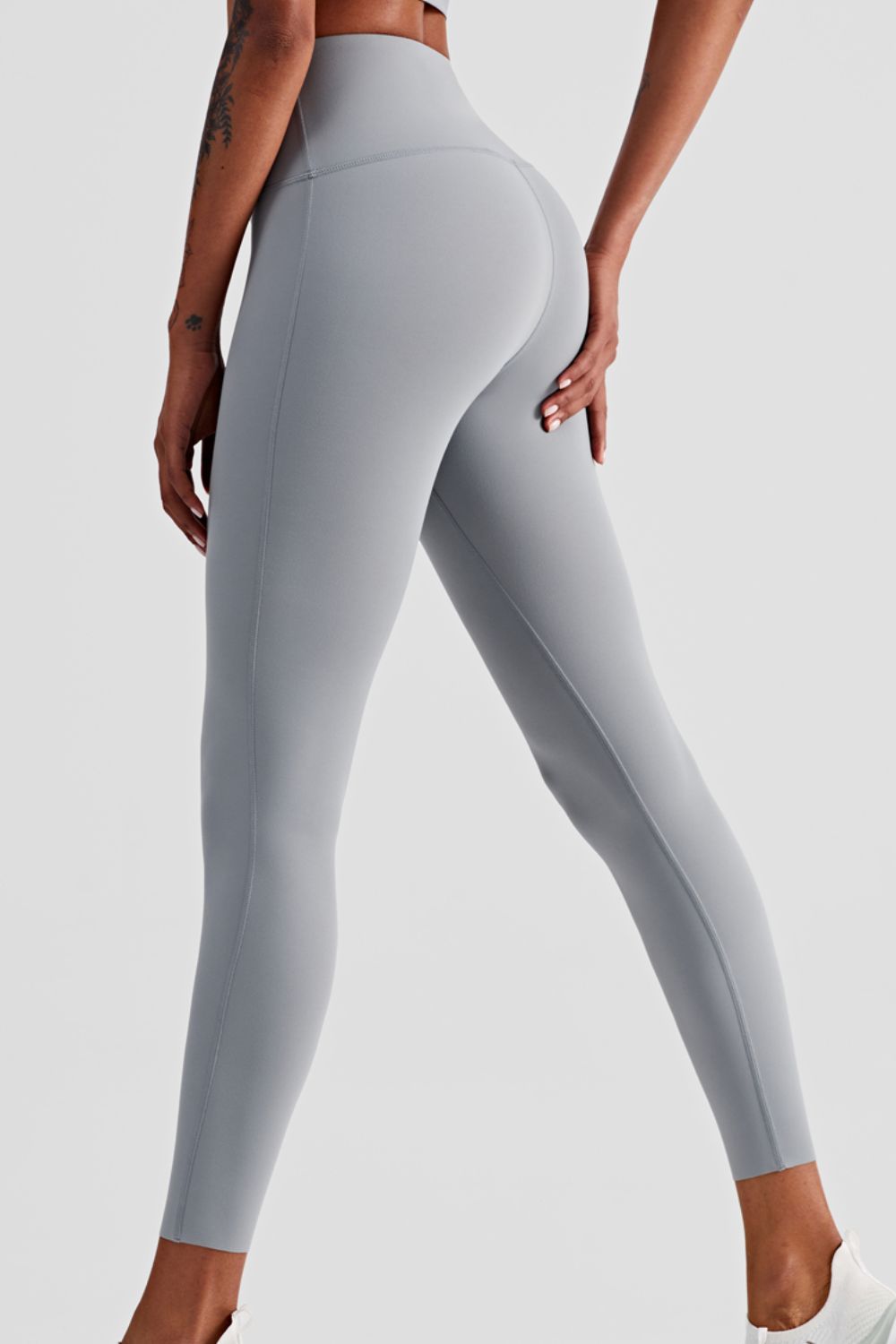 high waist seamless ankle-length yoga leggings