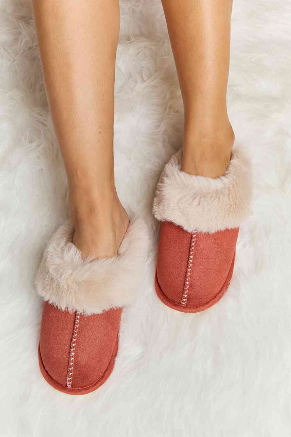 melody fluffy indoor slippers