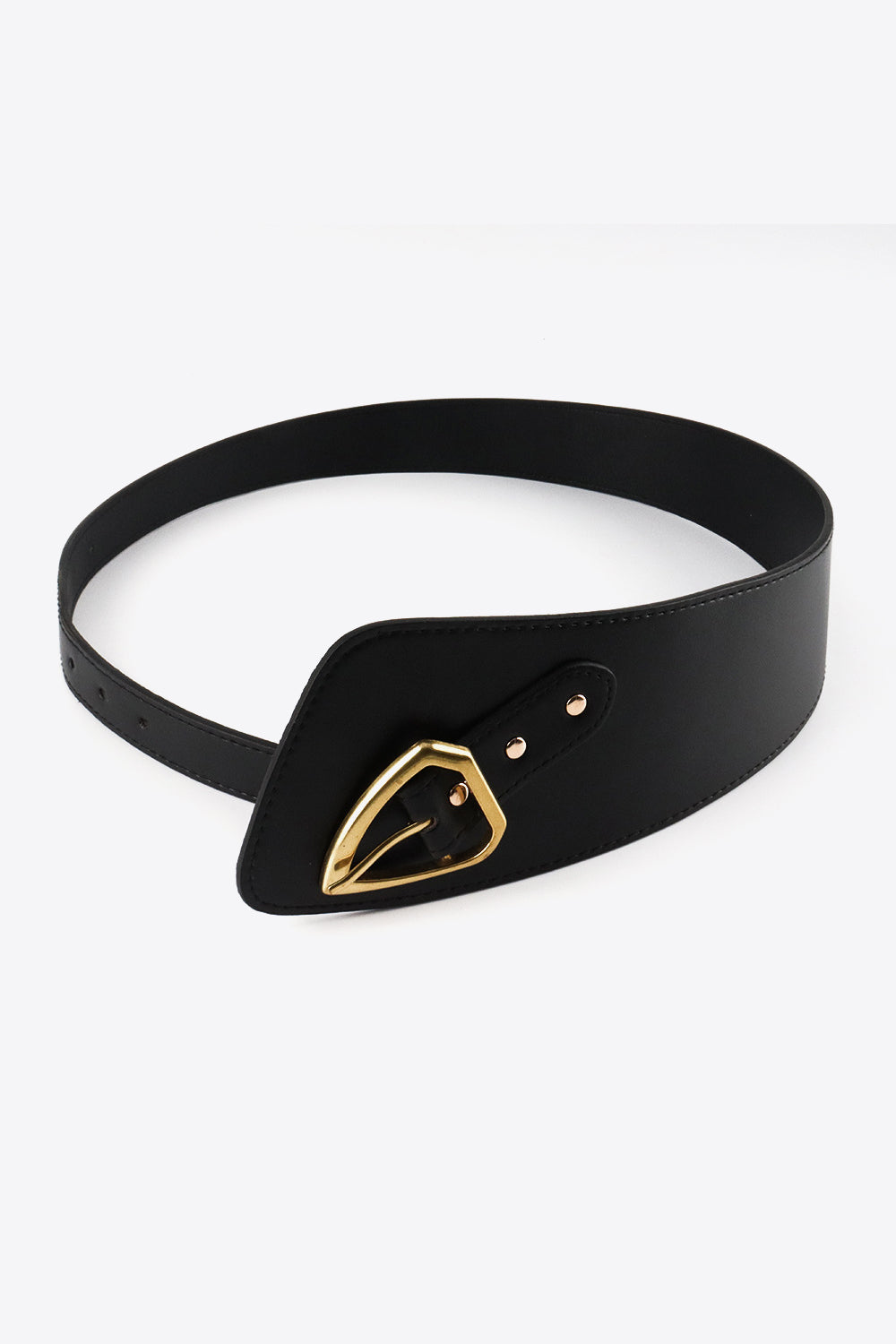 irregular pu leather belt