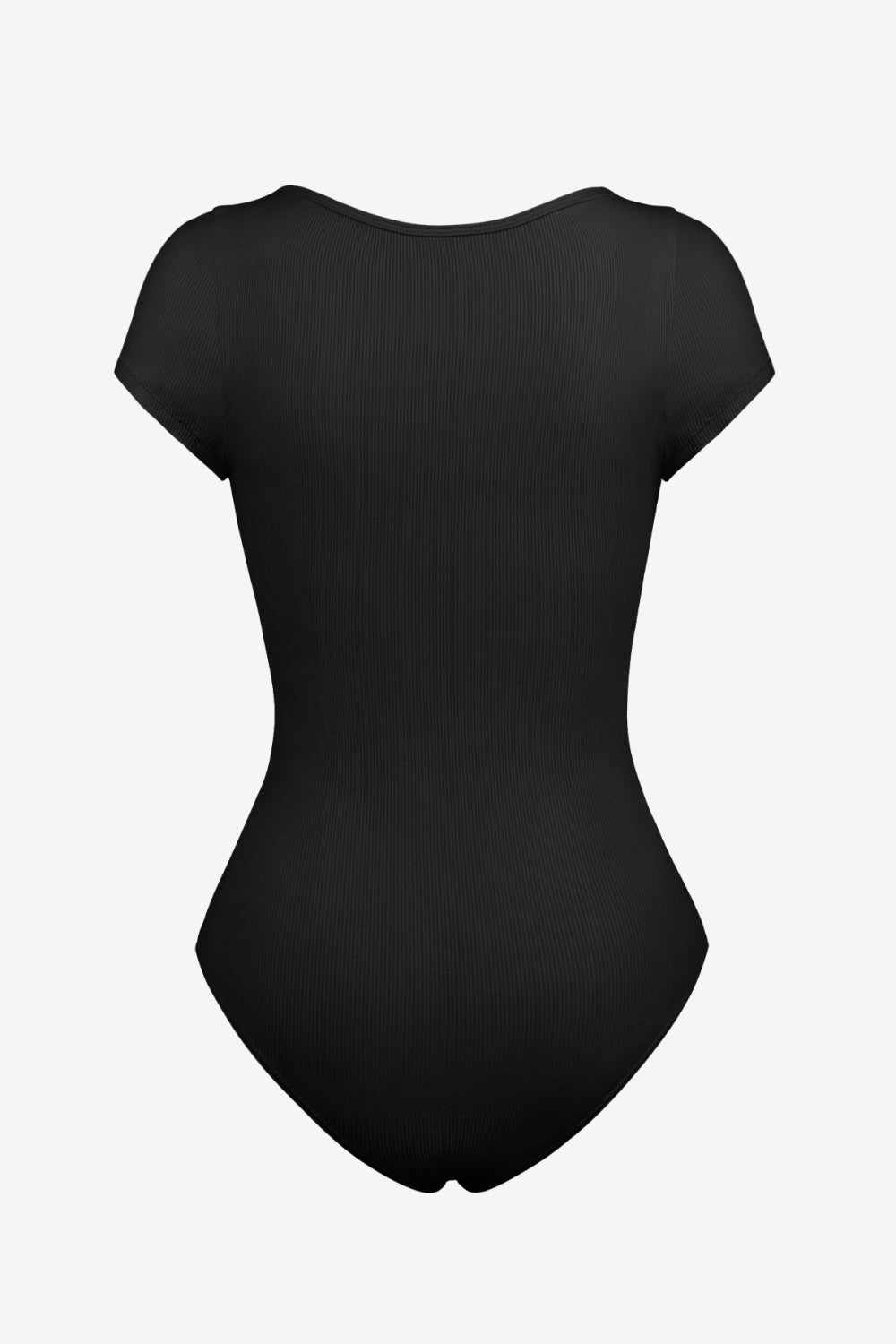 scoop neck short sleeve bodysuit